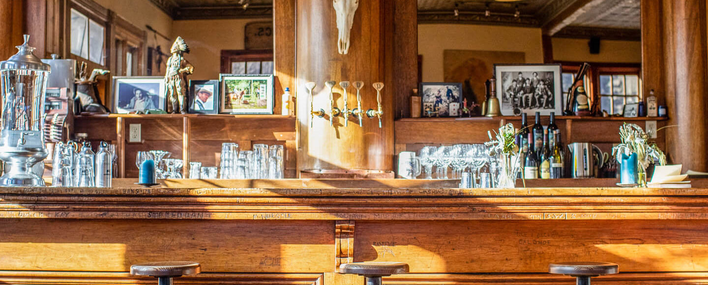 Bar inside of the Saloon dining room