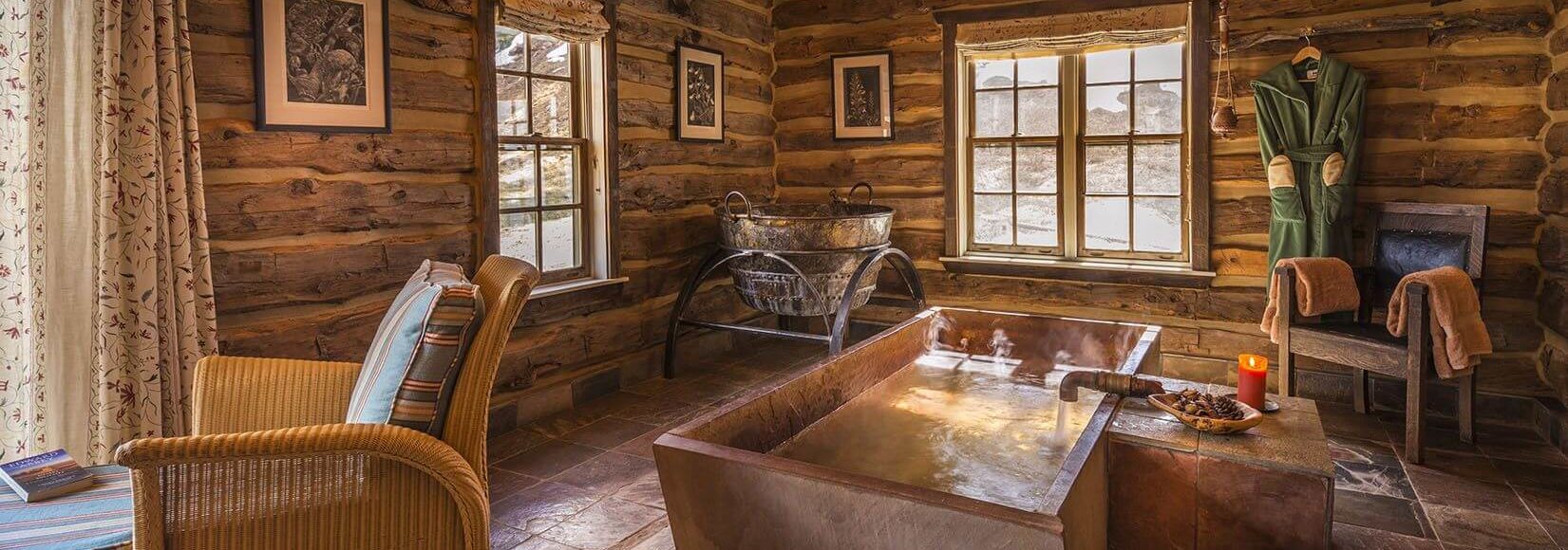 Well House cabin bath