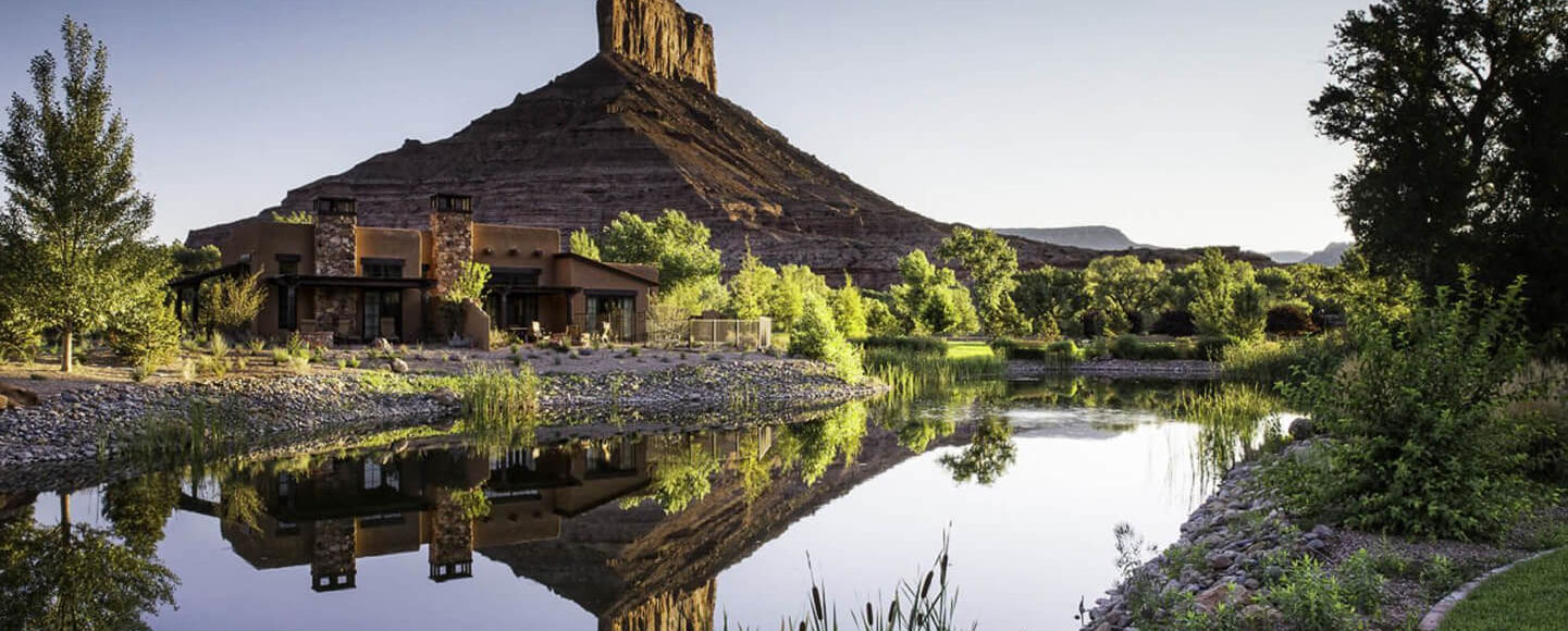 Lake landscape at Amangiri, Canyon Point, Utah