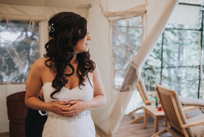 Bride at River Camp