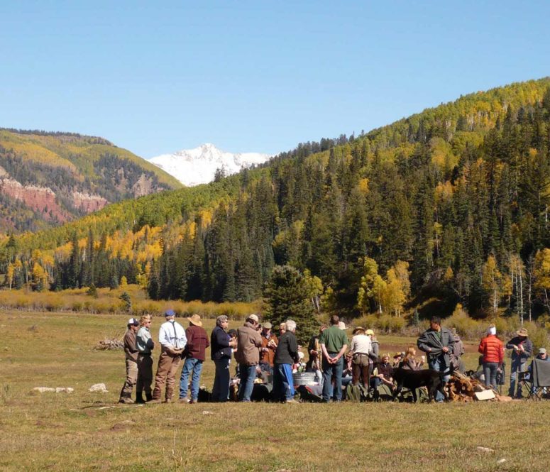 Gathering at River Camp