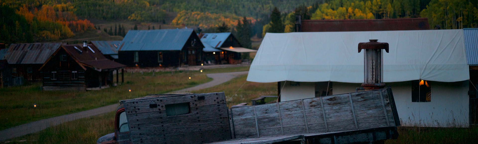 Christys Tent with truck